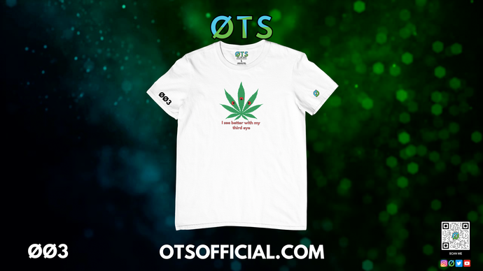Third eye leaf in white (I see better with my third eye
