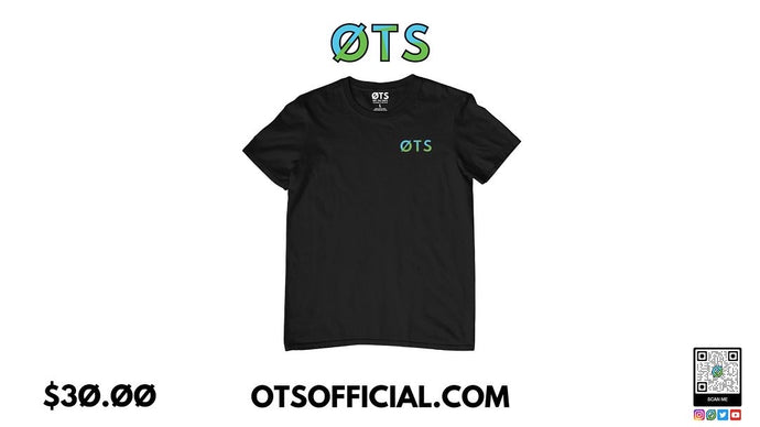 35.ØØ ØTS shirt in black